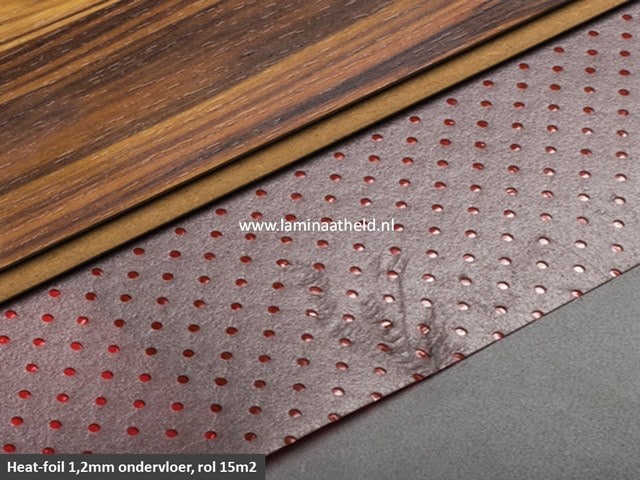 Heatfoil ondervloer 1,2 mm (rol 15m2)