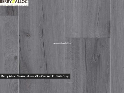 Berry Alloc Glorious Luxe V4 - Cracked XL Dark Grey