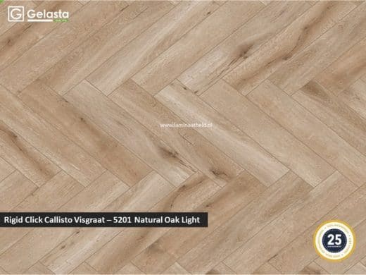 Gelasta Rigid Click Callisto visgraat - 5201 Natural Oak Light
