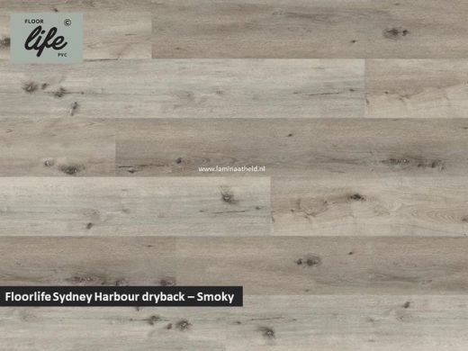 Floorlife Sydney Harbour Collection dryback pvc - Smokey