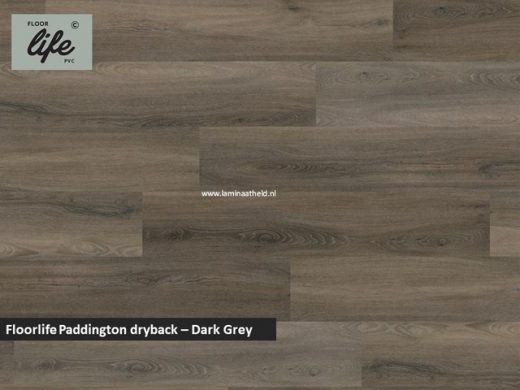 Floorlife Paddington Collection dryback pvc - Dark Grey