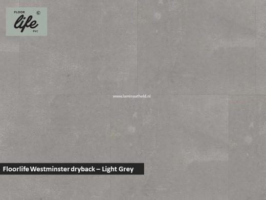 Floorlife Westminster dryback pvc - Light Grey