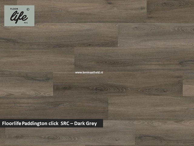 Floorlife Paddington click SRC pvc - Dark grey