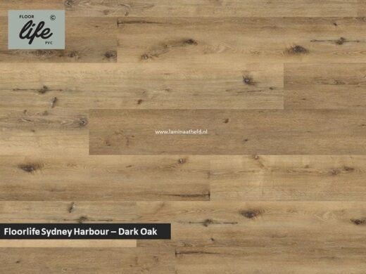 Floorlife Sydney Harbour Collection dryback pvc - Dark Oak