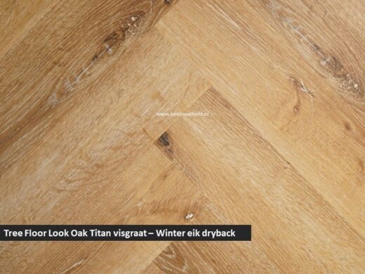 Tree Floor Look Oak Titan dryback visgraat - Winter eik