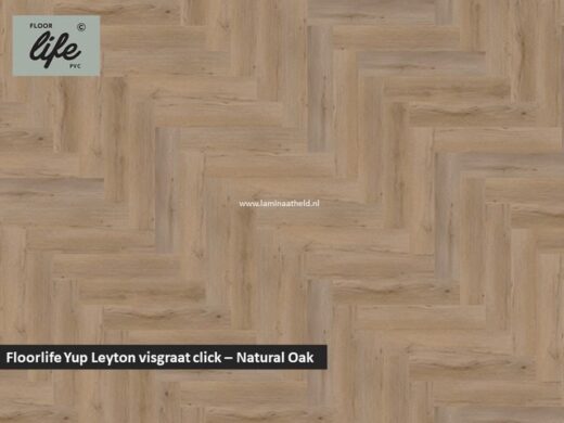 Floorlife Yup Leyton Herringbone click SRC pvc - Natural Oak