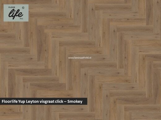 Floorlife Yup Leyton Herringbone click SRC pvc - Smokey