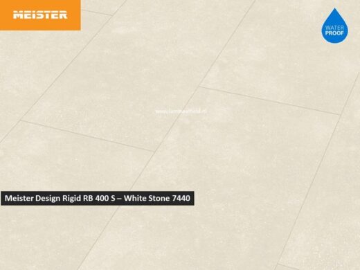 Meister Designvloer Rigid RB400S - White Stone 7440
