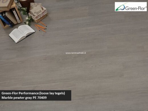 Green-Flor Performance Loose Lay tegels - Marble pewter grey PE70409