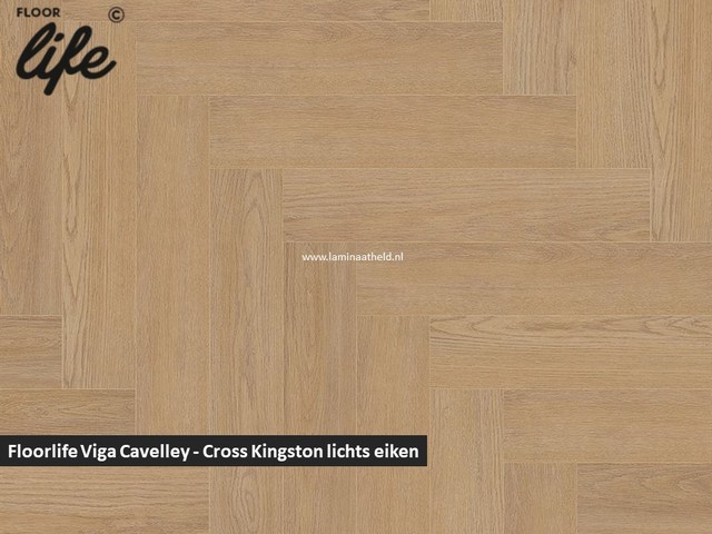 Floorlife Viga Cavalley - Cross Kingston licht eiken
